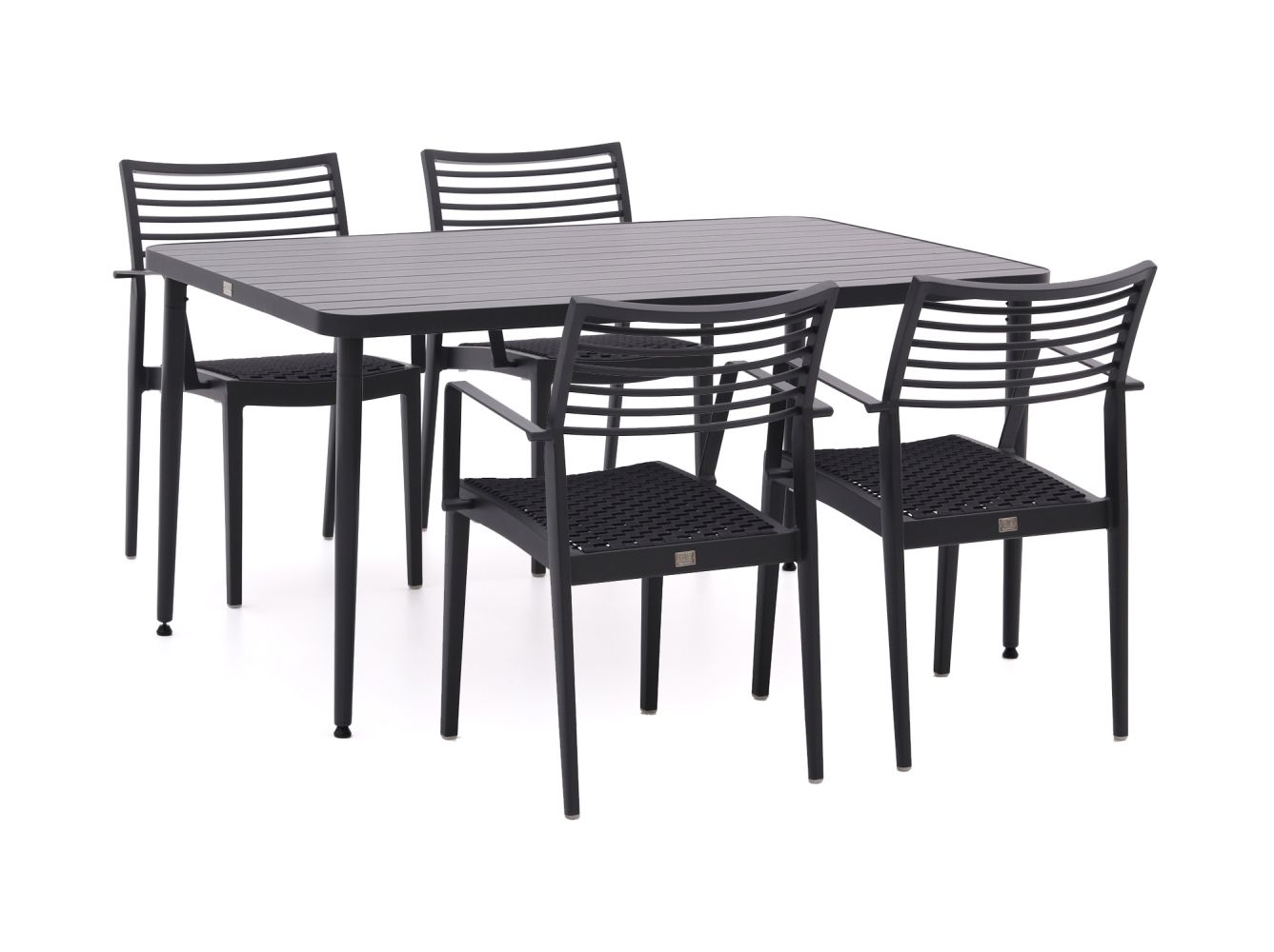Apple Bee Fiji 150 cm GartenmöbelSet 5teilig stapelbar Gartenmöbel