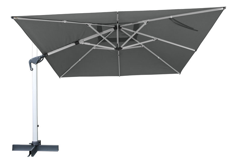 OUTFLEXX Roma Ampelschirm, anthrazit, Aluminium, 300 x 400 cm, inkl