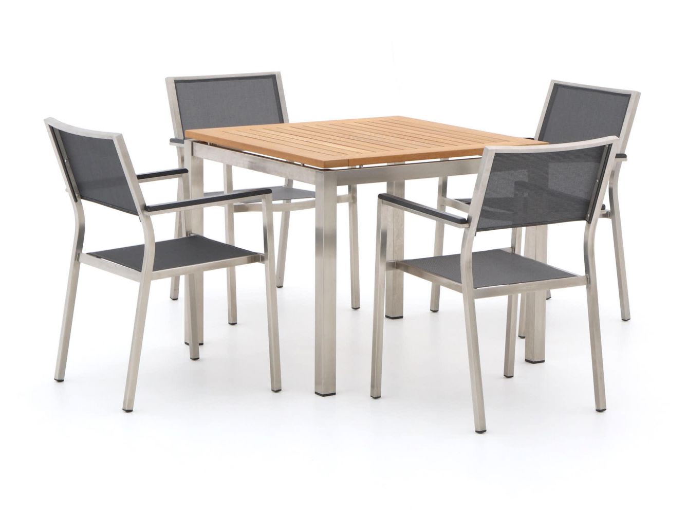 Bernstein Freiburg 90 cm GartenmöbelSet 5teilig stapelbar