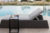 OUTFLEXX Sonnenliege, grau/anthrazit, Alu/Sunbrella, 204x80x37cm, verstellbare Rückenlehne