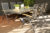 HARTMAN Xanadu/Alice Esstischgarnitur, xerix, Alu/Glaskeramik/FSC-Teak/2×2 Textilen, 220/280×100 cm, 6 Multipositionssessel, X-Gestell