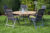 HARTMAN Alice/Provence Sitzgruppe, xerix/natur, Alu/FSC-Teak/2×2 Textilen, Ø150 cm, 5 Multipositionssessel, Eisbox