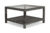 COMFORT GARDEN Bahamas Tisch, grau, Alu/Polyrattan, 75×75 cm, inkl. Glasplatte