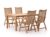 Sunyard Corby/Liverpool 160 cm Gartenmöbel-Set 5-teilig verstellbar