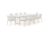 Bellagio Leggo 270  cm Gartenmöbel-Set 11-teilig stapelbar